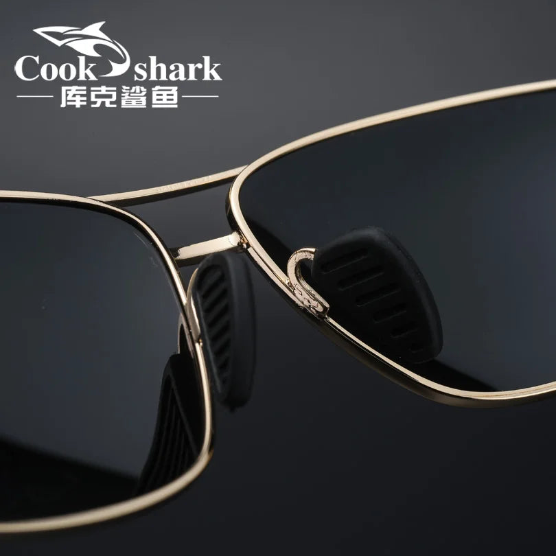 Cook Shark New Color Changer Sunglasses Men'S Sunglasses Tidal Polarization Driver'S Mirror Driving Night Vision Glasses