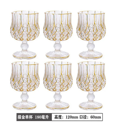 Luxury Crystal Glass Cup, Whiskey and Brandy Wine Glass, Beer Cup, Bar, Hotel Party, Drinking Ware , Home Decoration Accessories