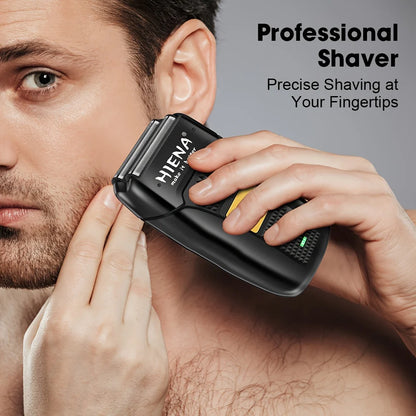 HIENA Men’S Black Electric Grooming Kit (1–4Pcs)