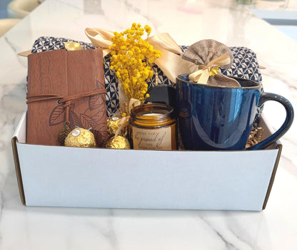 Coffee Lover Gift Box: French Press, Mug, Gourmet Beans, Travel Tumbler